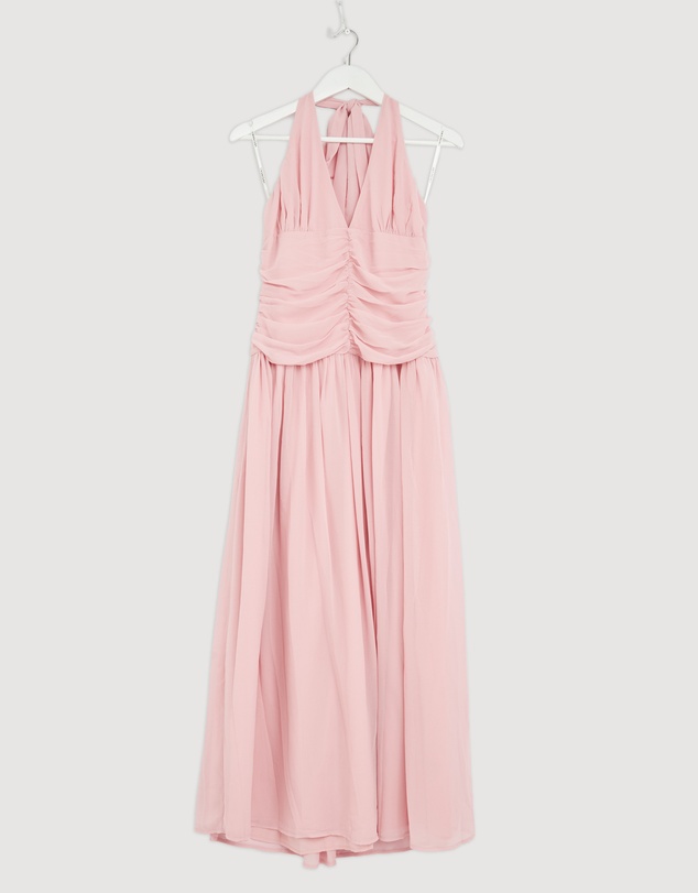 Revibe - Repaired CHANCERY Talara Halter Maxi Dress - AU 10