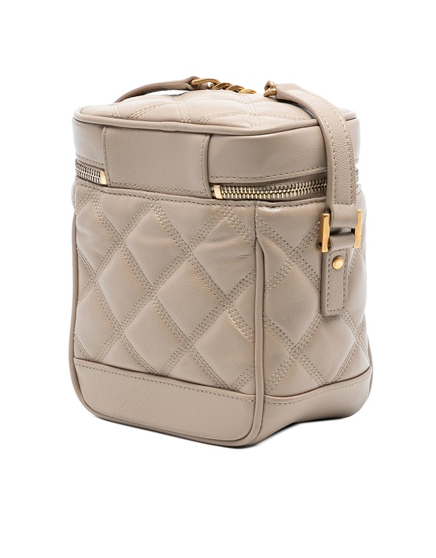 Pre-Loved by Azura Reborn - Pre-Loved Grain de Poudre Quilted 80s Vanity Bag