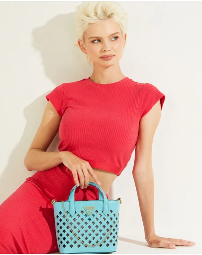GUESS - Aqua Mini Tote Bag
