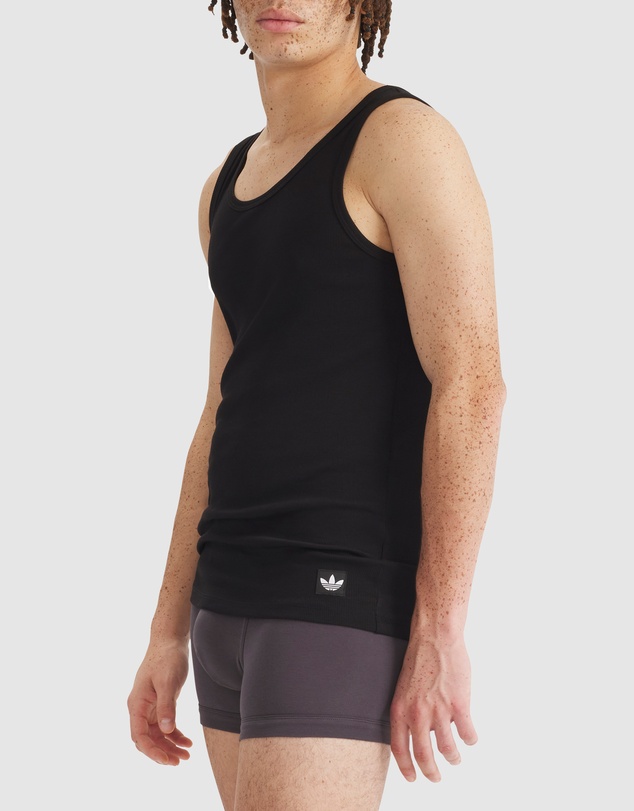 adidas Originals - 2 Pack Comfort Cotton Rib Tank Top