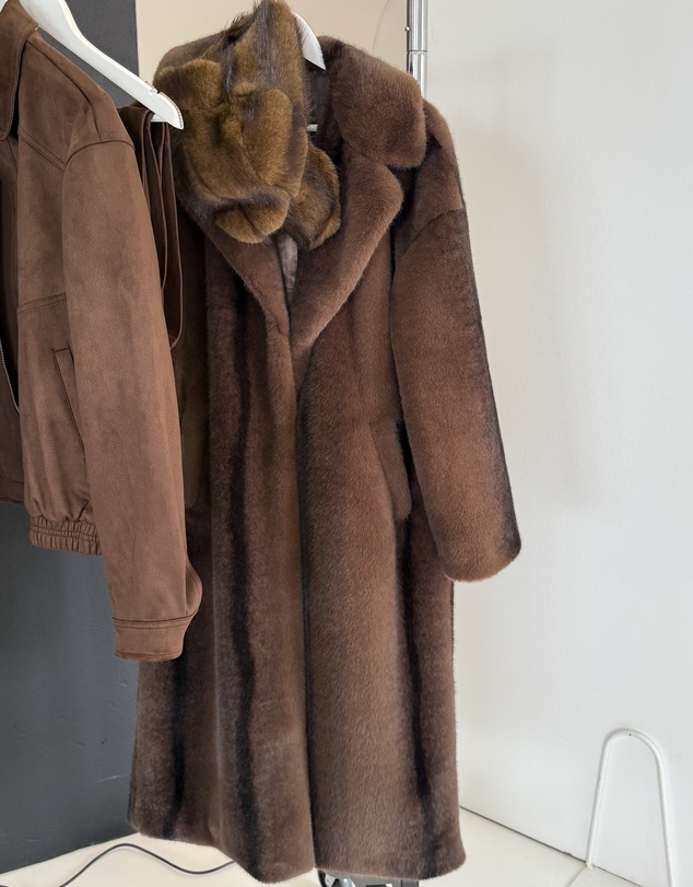 ENA PELLY - Nova Longline Faux Fur Jacket
