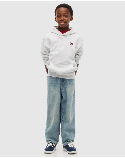 Tommy Hilfiger - Kids Unisex 8-16 Flag Logo Hoodie - Teens
