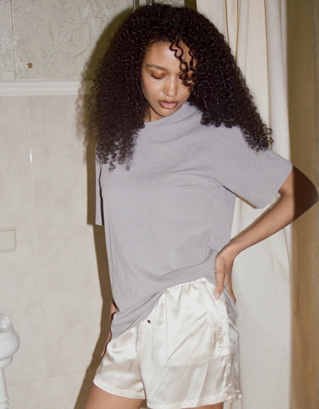 CAMIXA - Teesha Oversized Distressed Cotton T-Shirt