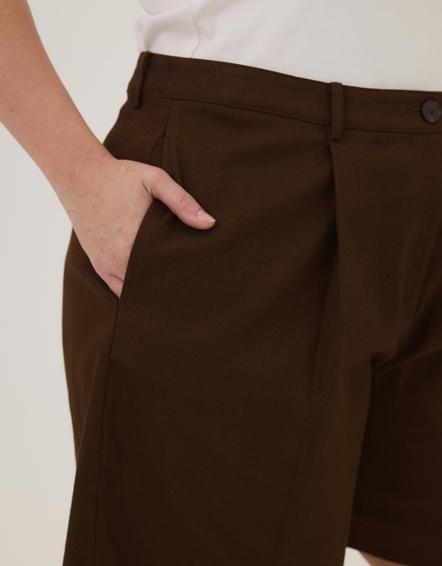 Atmos&Here Curvy - Cece Cotton Twill Shorts