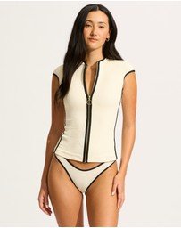 Seafolly - Beach Bound Cap Sleeve Sunvest Bikini Top