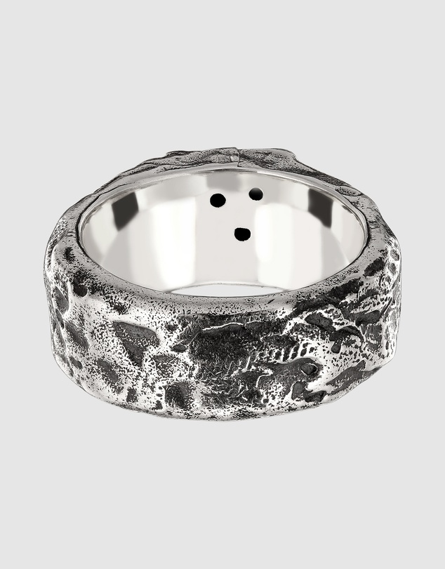 Haze & Glory - ICONIC EXCLUSIVE - Ring Men Crystal Signet Band 925 Sterling Silver