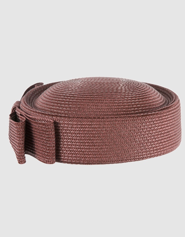 Max Alexander - Brown Braid Pillbox Hat