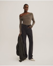 Witchery - Asymmetric Long Sleeve Top