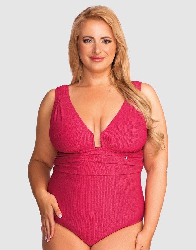 Nessa - Milos Plunge Full Bust One Piece Swimsuit