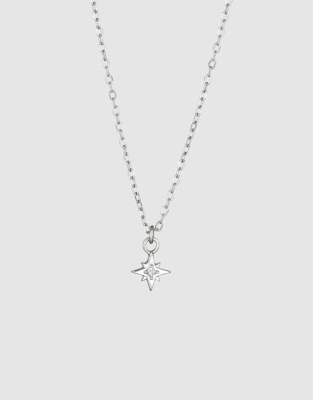 Elli Jewelry - Necklace Crystal Star 925 Sterling Silver