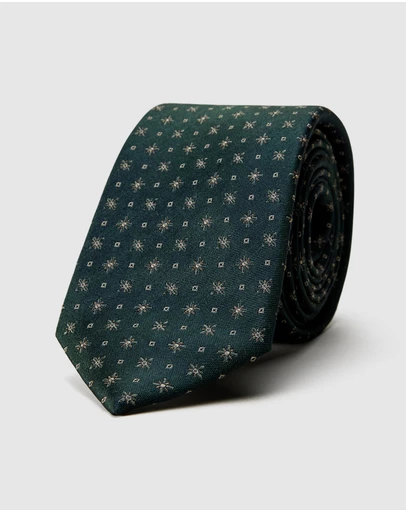 Politix - Geo Jacquard Silk Tie