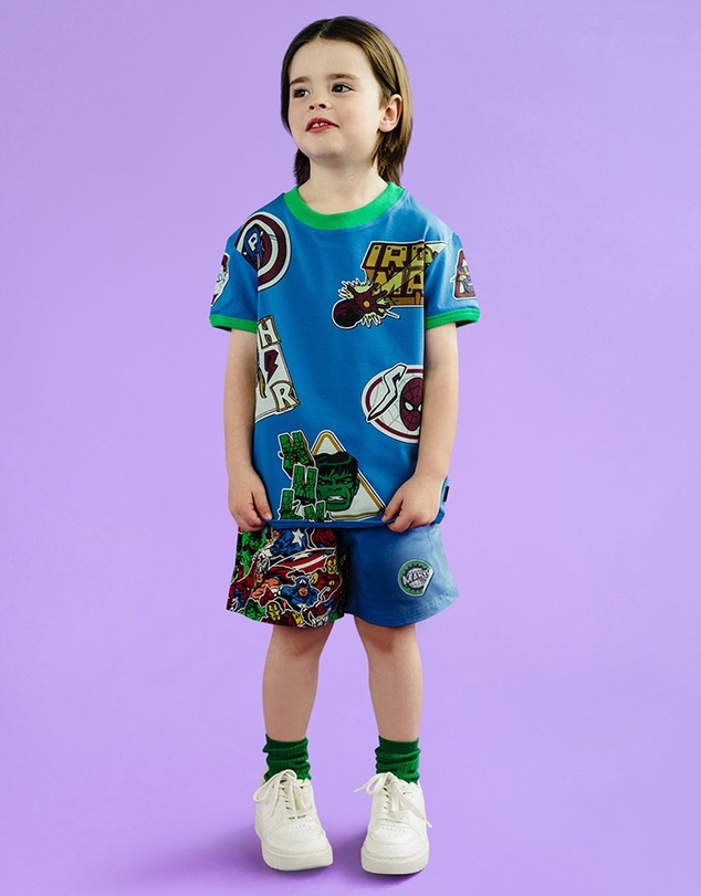 Rock Your Kid - Avengers Woven Shorts - Kids-Teens