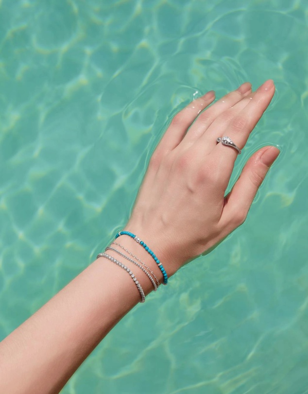 Ania Haie - Silver Textured Chain Bracelet