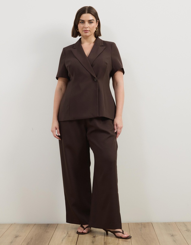 Atmos&Here Curvy - Marlow Short Sleeve Blazer