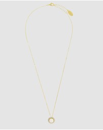 Georgini - Georgini Opal Glow Marrinawi White Created Opal Gold Pendant