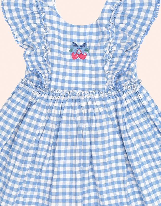 Huxbaby - Gingham Bow Dress - Babies-Teens
