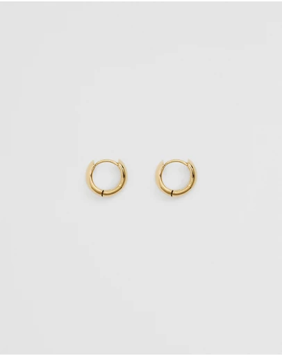 Country Road - Tarnish-resistant Small Wide Hoop