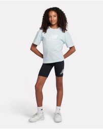 New Balance - Stacked Logo Tee & Cycle Short Set