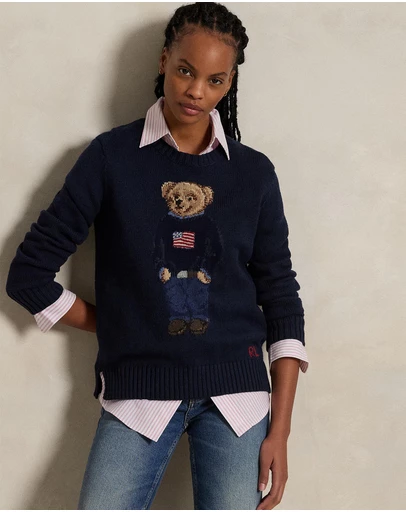 Polo Ralph Lauren - Polo Bear Cotton-Linen Sweater - The ICONIC Exclusive