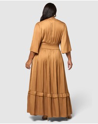Pink Dusk by Curve Project - Work It Maxi Dress