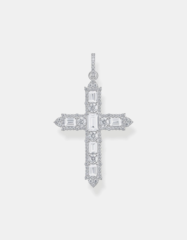 THOMAS SABO - Cross pendant with white zirconia