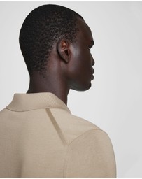 COS - Slim Knitted Silk Zip-Up Polo Shirt