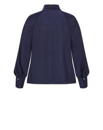 City Chic - Kelsey Neck Tie Top