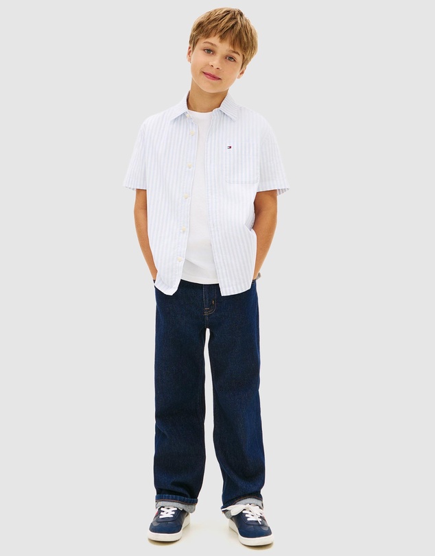 Tommy Hilfiger - Flex Ithaca Stripe Shirt SS - Kids