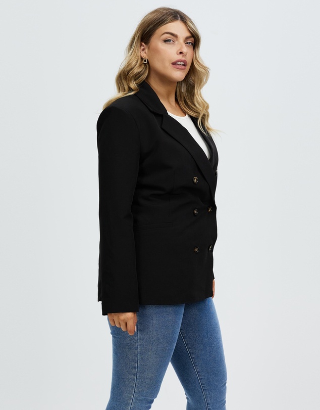 Atmos&Here Curvy - New Jersey Boyfriend Blazer