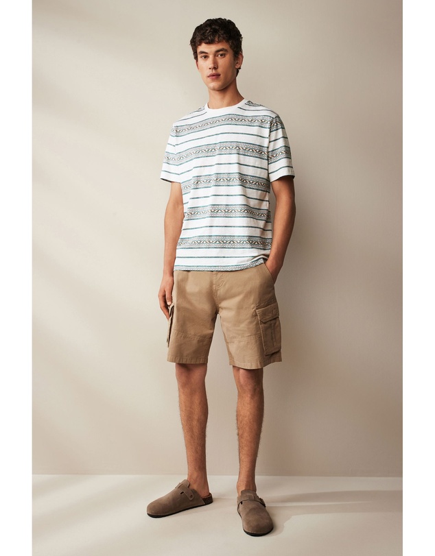 NEXT - Textured Stripe T-Shirt