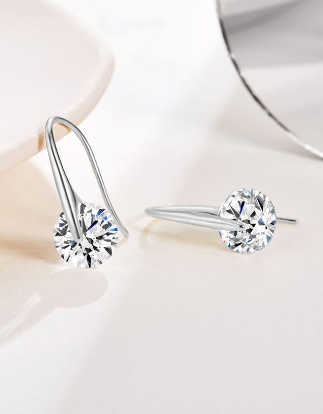 Mestige - Eclipse Earrings - Silver Plated