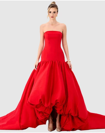 Bariano - Allegra Strapless Balloon Gown