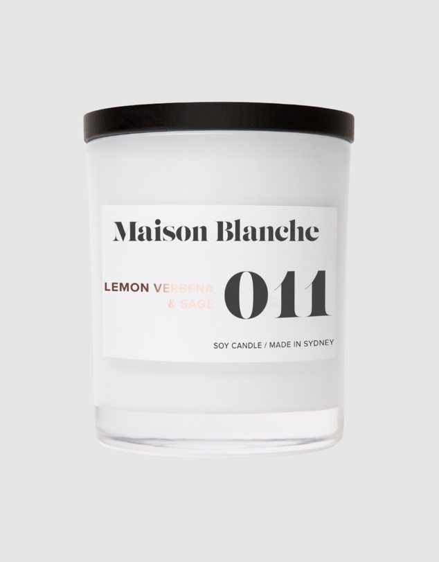 Maison Blanche - 011 Lemon Verbena & Sage - Large Candle