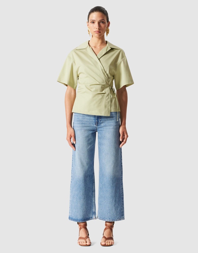 & Other Stories - Short-Sleeve Wrap Shirt