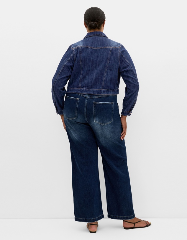 City Chic - Plus size Clara Denim Jacket - mid wash
