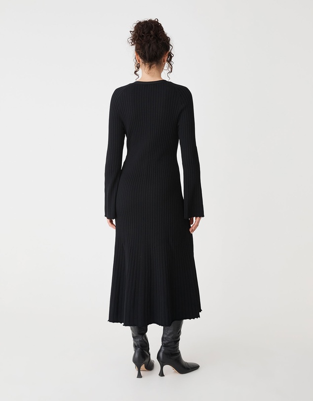 Forcast - Danica V-Neck Rib Knit Dress