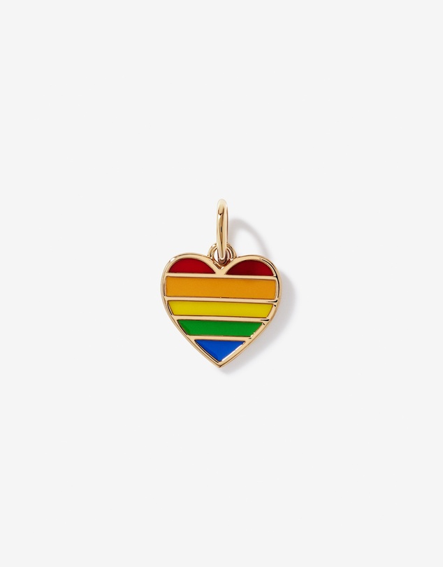 Michael Hill - Rainbow Heart Pendant in 18Kt Vermeil with Enamel