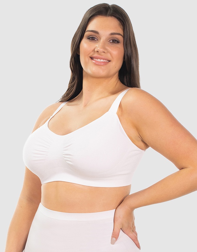 B Free Intimate Apparel - Wire-free Bamboo Padded Bra (B-C-D-DD-E-F-G-H) Cup