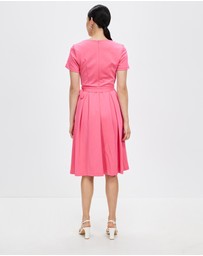 Pink Ruby - Spring Racer Aline Dress