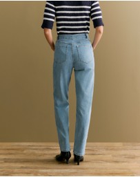 Trenery - High Rise Straight Leg Jean in Vintage Wash Denim
