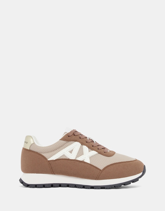 Armani Exchange - Drop Micro Suede Sneakers - Women's