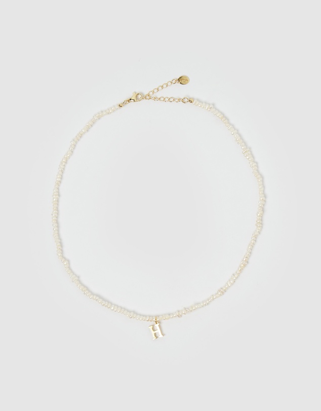 Miz Casa and Co - Pearl Letter H Necklace