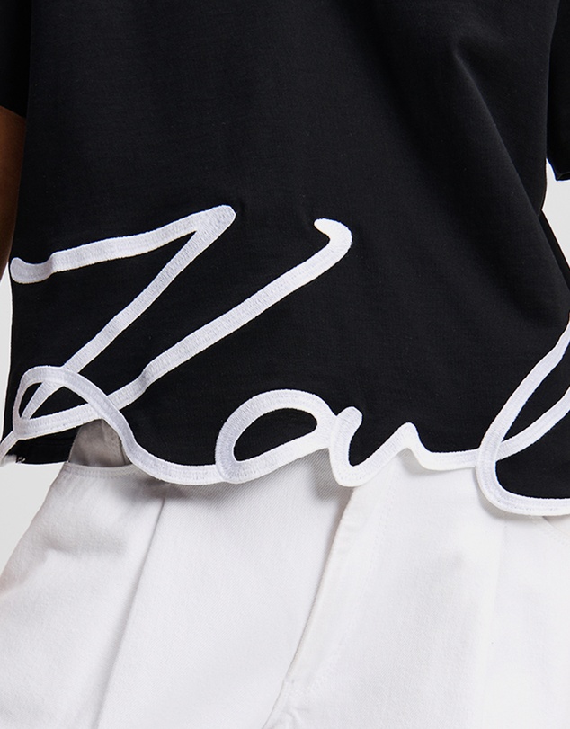 Karl Lagerfeld - Karl Signature V-Neck T-Shirt