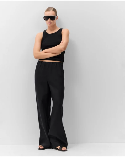 UNISON - Essential Linen Wide Leg Pant