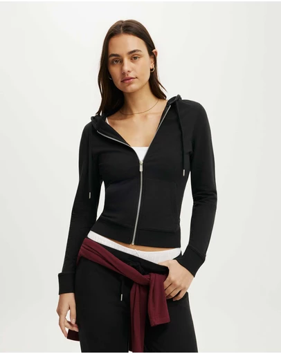Cotton On Body Active - Sculpt Fleece Hooded Zip Through