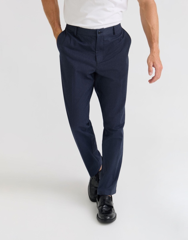 Oxford - Marlo Herringbone Cotton Trousers