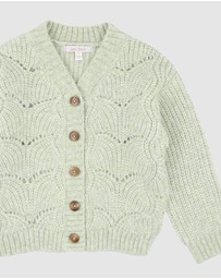 Fox & Finch - Orchard Bloom Pointelle Cardigan - Babies