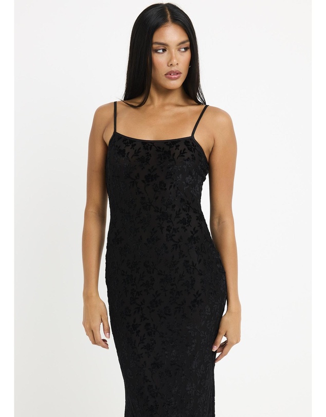 Alice In The Eve - Devon Burn Out Slip Maxi Dress