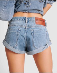 ONE TEASPOON - Bandits Low Waist Denim Shorts - Iconic Exclusive