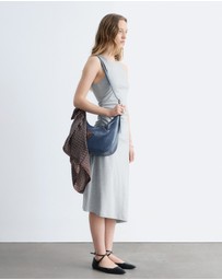 & Other Stories - Ruche Asymmetric Midi Dress